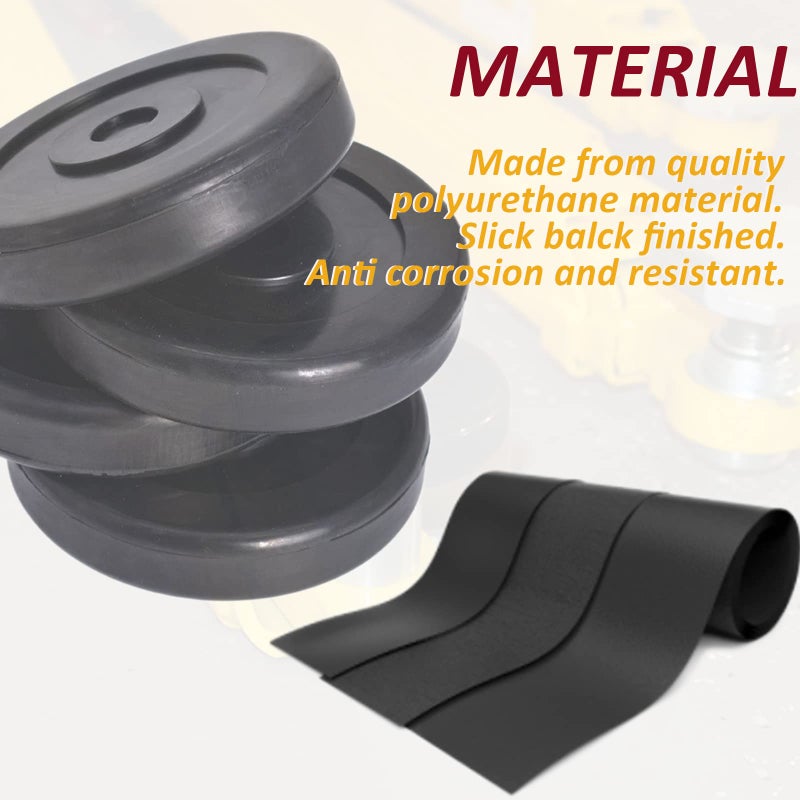 Bolaxin Round Rubber Arm Pads for BENDPAK DANNMAR Lift Set of 4 HD Slip on # 5715017 - Image 4
